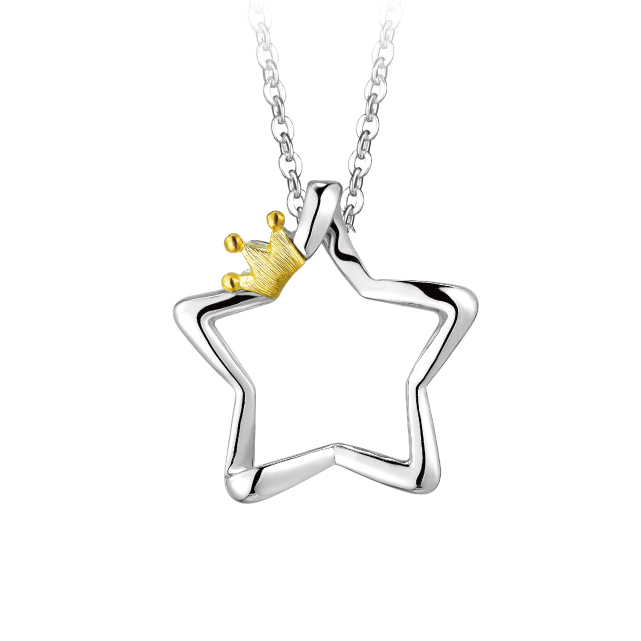 Pt Baby Darling "Twinkle Star" Platinum Pendant